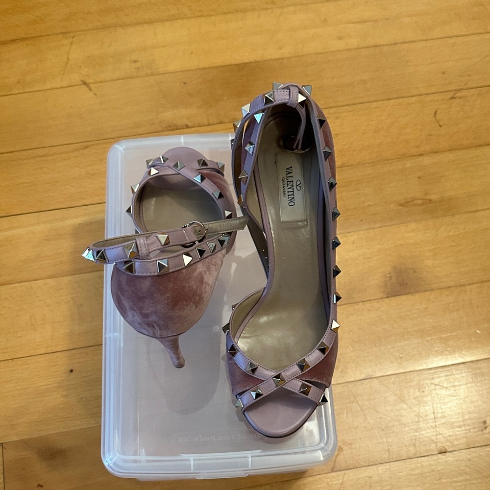 Valentino Women's Blush Studded Heels